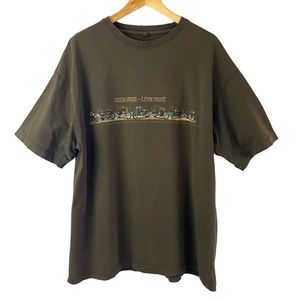 No Bad Days Men's Ride Free Live Free Motorcycle T-Shirt Brown XXL
